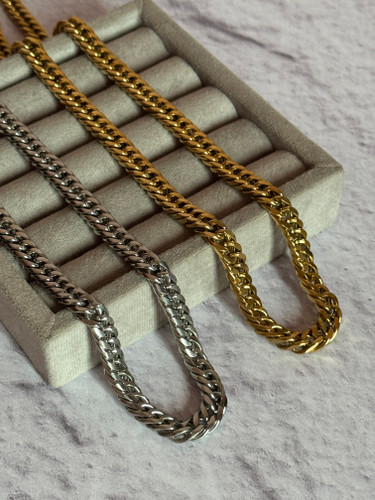 ست دستبند و گردنبند کارتیر | استیل 316 ضدحساسیت، رنگ ثابت