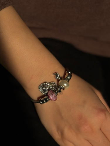 دستبند پاندورا طرح قلب | ظریف، درخشان و عاشقانه